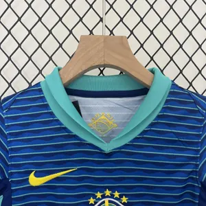 2024 Brazil Away Kid Kits Youth Apparels AAAAJersey Wholesale Yupoo 6