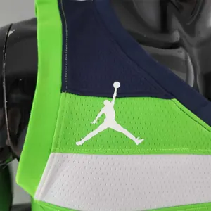 Minnesota Timberwolves RUSSELL#0 Air Jordan NBA Jersey Blue 3