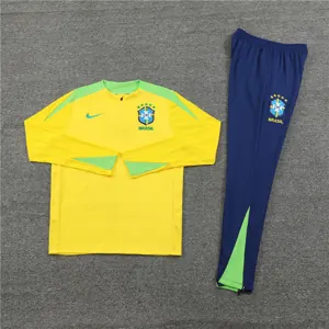2024 Brazil Player Long Sleeve Training Suit Football Shirts 3