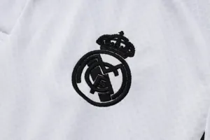 25-26 Real Madrid Polo White&Black Training Kits Football Tracksuits 8