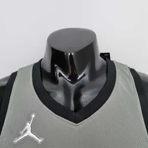 75th Anniversary Durant #7 Brooklyn Nets City Edition Gray NBA Jersey 6