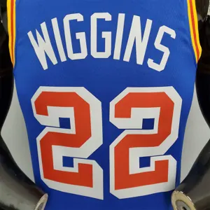 75th Anniversary Wiggins #22 Warriors Retro Blue 2