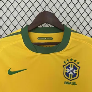 2010 Brazil Home Retro Kit Vintage Shirt Football AAAAJersey Supplier 3