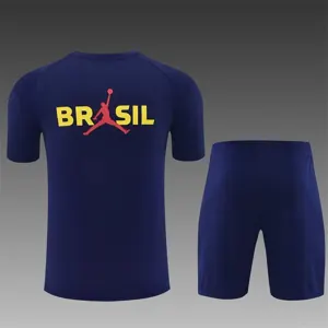 26-27 Jordan Brazil Royal Blue Kit Training Suit Yupoo 7 3