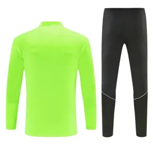 26-27 Atletico Madrid Mens Kit Fluorescent Green Half Pull Training Suit Yupoo 7 5