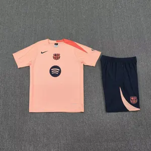 25-26 Barcelona Gold Training Kits Football Tracksuits 1