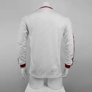 86-88 Manchester United away white away long sleeve 4