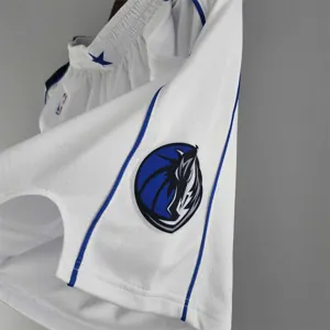 Dallas Mavericks NBA Shorts White 8