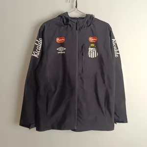 25-26 Santos Black Windbreaker Kit Soccer AAAAJersey Yupoo S-2XL