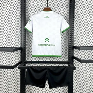 25-26 Racing de Santander Home Kids Kit Soccer T-Shirt AAAAJersey Supply Yupoo 1