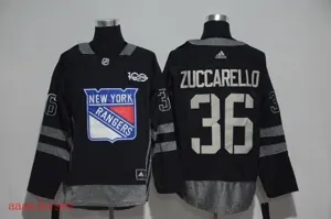 New York Rangers 100 anniversary Ice Hockey jersey M-3XL 纽约游骑兵队100周年纪念版冰球服