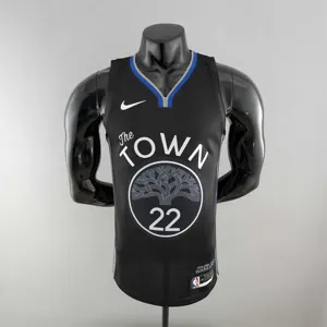 2020 WIGGINS #22 Warriors City Edition Black and Grey NBA Jersey
