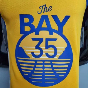 New DURANT#35 Golden State Warriors yellow 5