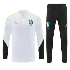 2026 Brazil Mens Kit Football Aldult Training Long Sleeve Tracksuit Yupoo 5 2