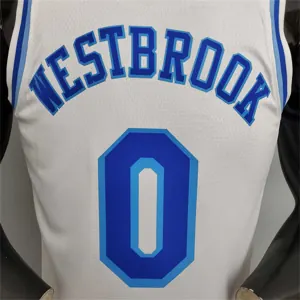 Lakers Westbrook#0 Latin Night (High Head) White 3