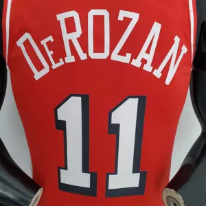 75th Anniversary 2022 Season Chicago Bulls DeROZAN#11 City Edition Red NBA Jersey 6