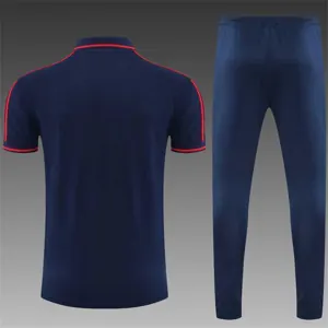 Polo Bayern sapphire blue and red three sides 16