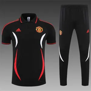 Manchester United Polo black and white-red 16