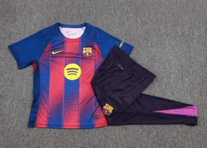 25-26 Barcelona Home Player Version Training Kits Football Tracksuits 2