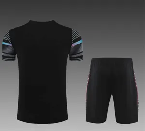 22-23 Manchester City Training Wear Short Sleeve Kit Black 9