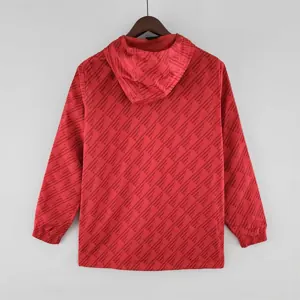 2022 Manchester United red-white edge Windbreaker 6