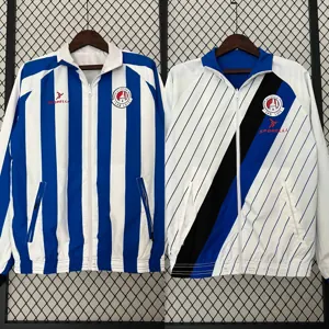 23-24 San Luis Reversible Windbreaker White&Blue Double-Sides Jacket Soccer Jerseys For Sale