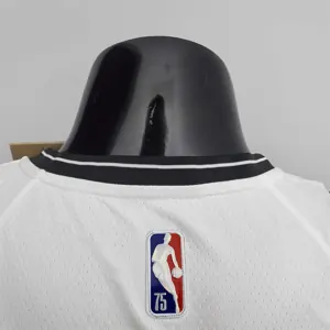 75th Anniversary Simmons #10 Nets White NBA Jersey 3