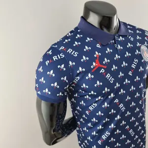 PSG Polo Jordan co branded blue 8