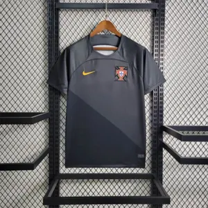 2023 Portugal Black S-XXL Cheap Soccer Jerseys
