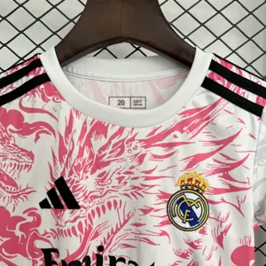 25-26 Real Madrid Special Edition Kids Kit Youth Futbol Dragon Pattern Set AAAAJersey Supply Yu 1