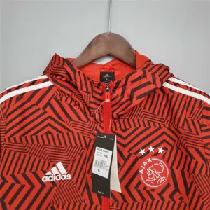 21-22 Ajax Red and Black Stripes Windbreaker 6