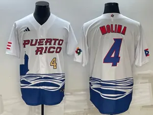 White Puerto Rico 2023 World Cup Baseball Jerseys 25