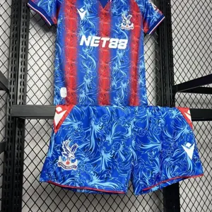 24-25 Crystal Palace Home Kid Kits Youth Apparels Sport AAAAJersey Yupoo 3