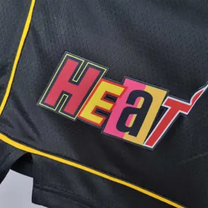 2022 Miami Heat Urban Edition Shorts Black NBA Jersey 3