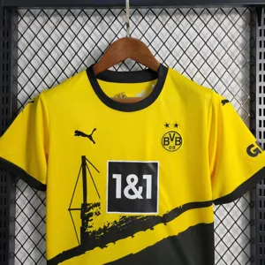 23-24 Dortmund home kids kit Best Soccer Jersey 4