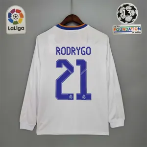 21-22 Real Madrid home long sleeve 14