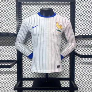 2024 France Away Long Sleeve Kit Player Version Shirt Jerseys Supllier Yupoo