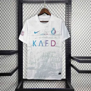 23-24 Al-Nassr third away white jersey Best Soccer Jersey