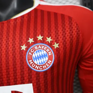 26-27 Bayern Munich Home Mens Kit Player Version Soccer Long Sleeve T-Shirt AAAAJersey Supply Yupoo 5