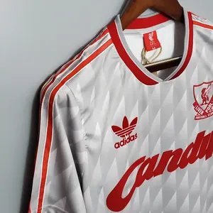 89-91 Retro Liverpool Soccer Jersey Away S-2XL 2