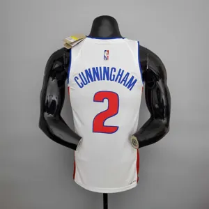 75th Anniversary Cunningham #2 Pistons White 2