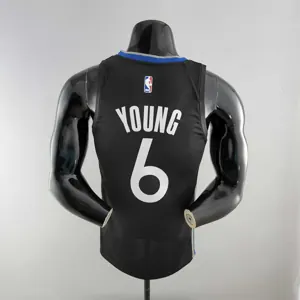2020 YOUNG #6 Warriors City Edition Black and Grey NBA Jersey 9