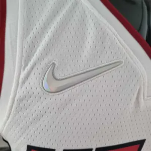 75th Anniversary Miami Heat JAMES #6 White NBA Jersey 8