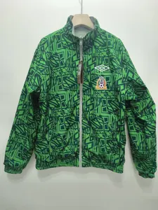 1994 Mexico Retro Trench Coat Reversible Windbreaker Double-Sides Jacket 1