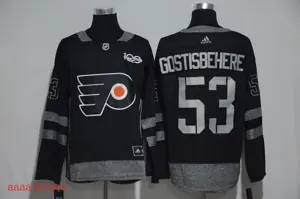 Philadelphia Flyers 100 anniversary Ice Hockey jersey M-3XL 费城飞人队100周年纪念版冰球服