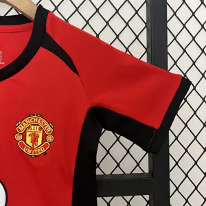 02-04 Manchester United Home Retro Kid Kits Youth Apparels AAAAJersey Wholesale Yupoo 3