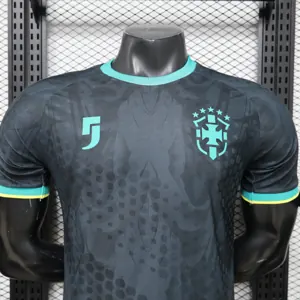 2026 Brazil Mens Special Edition Player Version Football Black Shirt AAAAJersey Supply Yupoo 9 9