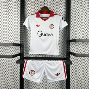 25-26 Sevilla FC Kids Vintage Kit Football Youth Suits AAAAJersey Supplier Yupoo 6