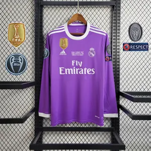 16-17 Real Madrid away purple long sleeve