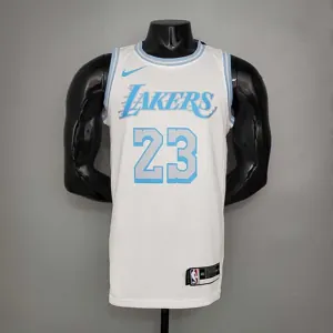 New Lakers James #23 Crew Neck Retro Limited Edition White